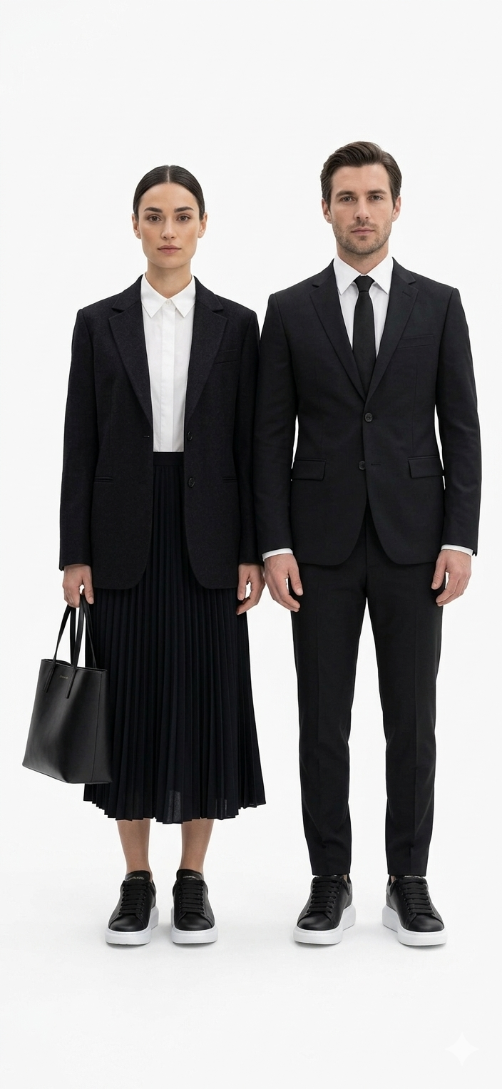 Sneakers Alexander McQueen nere con logo goffrato e piattaforma