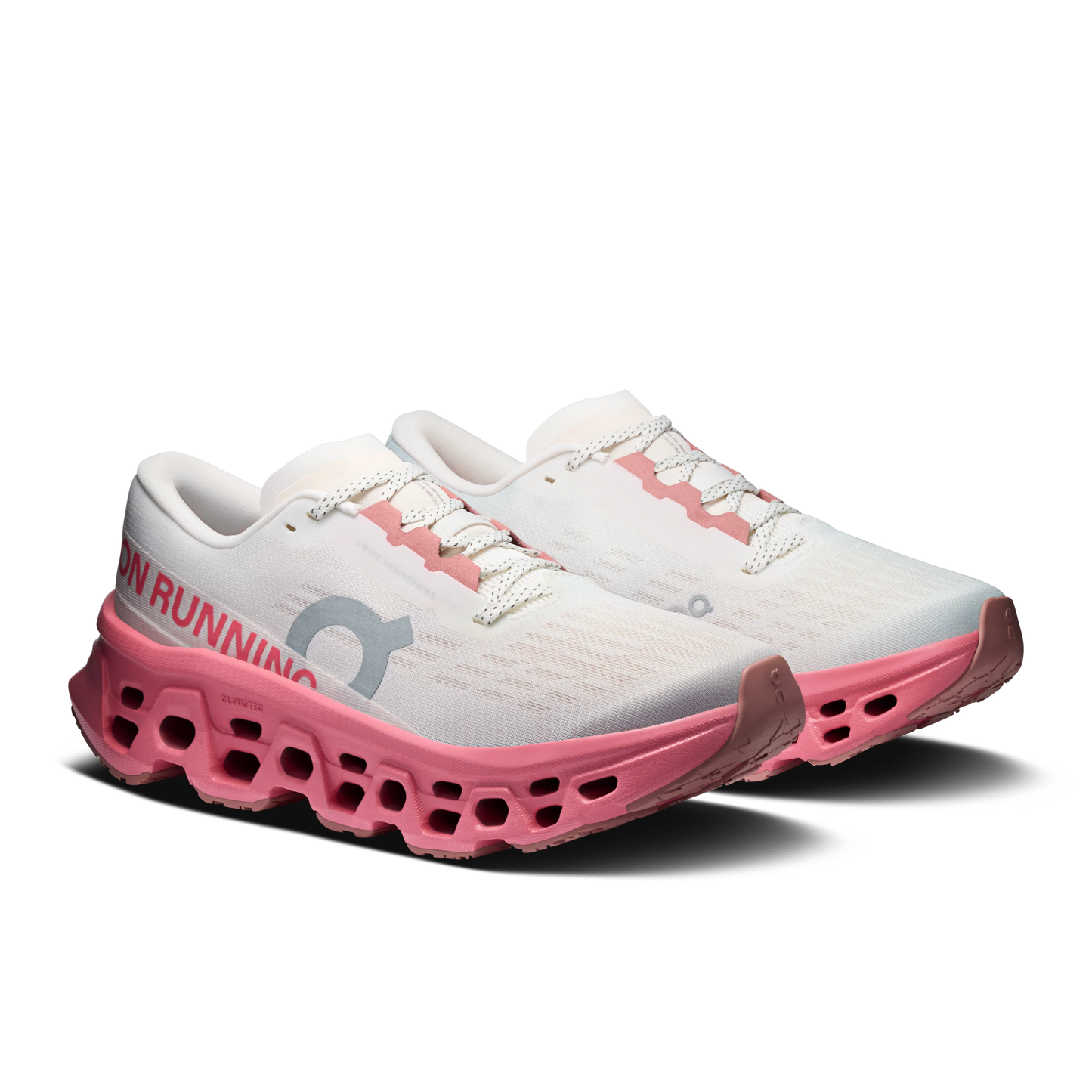 On Cloudmonster 3 Ivory | Camellia Running For Women's Shoes