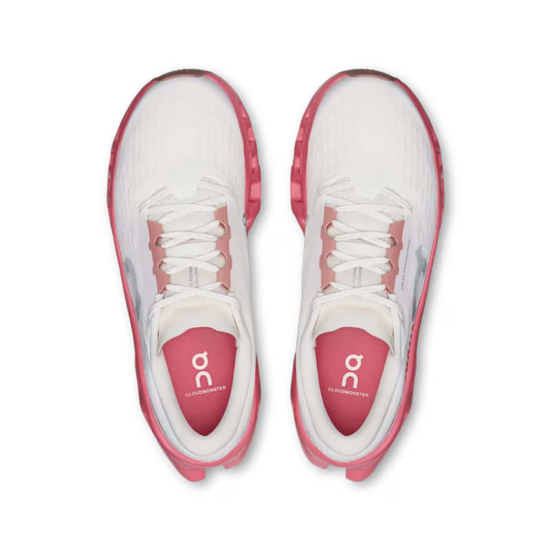 👟 On Cloudmonster 3 Ivory | Camellia Running For Women's Shoes