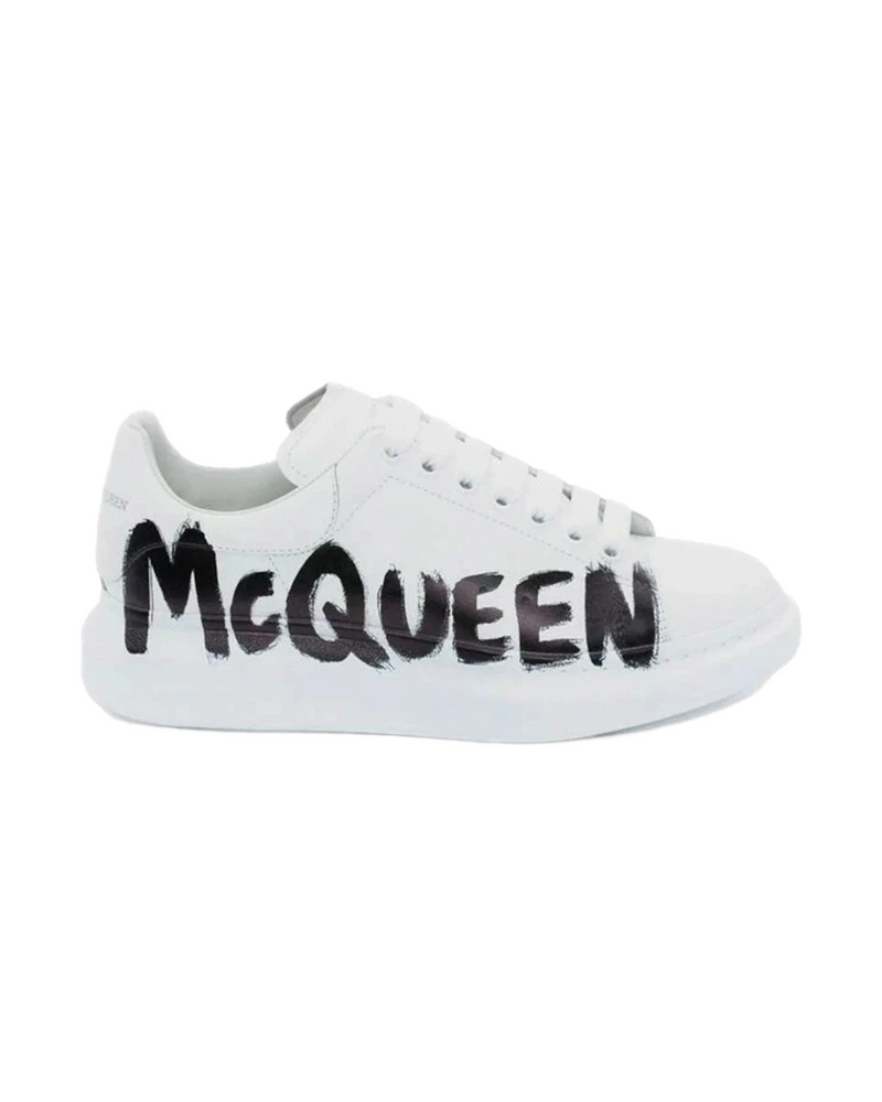 Alexander McQueen Oversized Graffiti Sneakers White