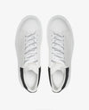 Alexander McQueen White Oversized Sneakers Black Heel Tab