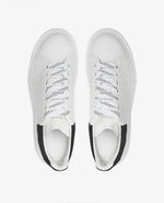 Alexander McQueen White Oversized Sneakers Black Heel Tab