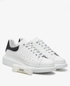 Alexander McQueen White Oversized Sneakers Black Heel Tab