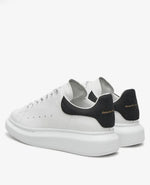 Alexander McQueen White Oversized Sneakers Black Heel Tab