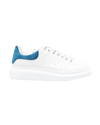 Alexander McQueen White Oversized Leather Sneakers Suede Heel