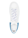 Alexander McQueen White Oversized Leather Sneakers Suede Heel