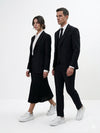 Alexander McQueen White Oversized Lace-Up Sneakers Black Heel & Trim