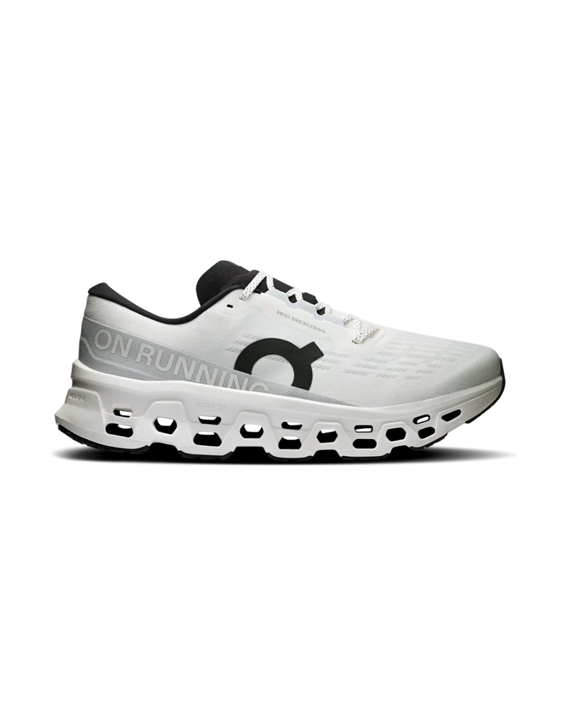 On Cloudmonster 3 White Running Shoes