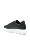 Alexander McQueen Black Oversized Logo-Embossed Platform Sneakers