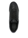 Alexander McQueen Black Oversized Logo-Embossed Platform Sneakers