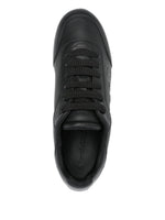 Alexander McQueen Black Oversized Logo-Embossed Platform Sneakers
