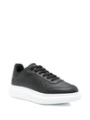 Alexander McQueen Black Oversized Logo-Embossed Platform Sneakers