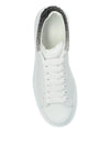 Alexander McQueen White Oversized Sneakers with Crystal Heel