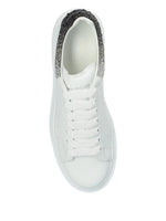 Alexander McQueen White Oversized Sneakers with Crystal Heel
