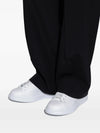 Alexander McQueen White Oversized Sneakers with Crystal Heel