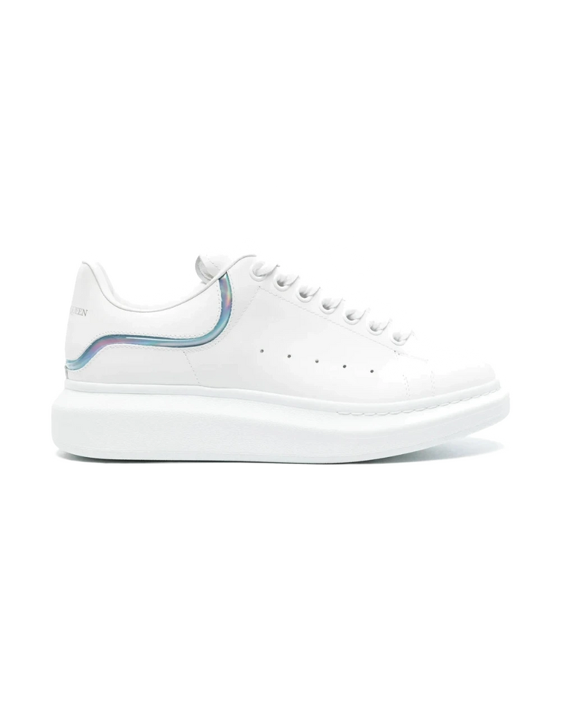 Alexander McQueen Oversized Leather Sneakers – White / Multicolour