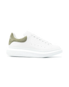 Alexander McQueen Lace-Up Leather Sneakers – White