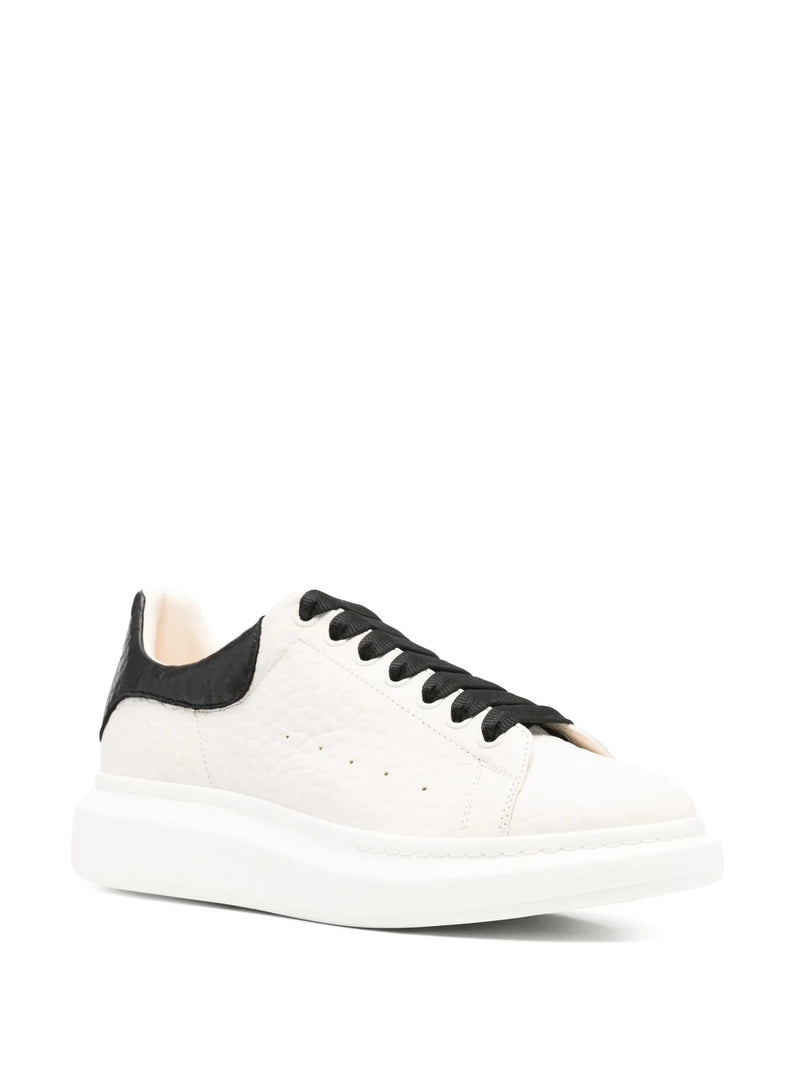 Alexander McQueen Oversized Leather Sneakers – Almond Beige