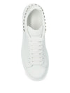 Alexander McQueen Oversized Stud-Embellished Sneakers – White Leather