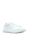 Alexander McQueen Oversized Stud-Embellished Sneakers – White Leather