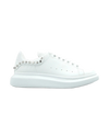 Alexander McQueen Oversized Stud-Embellished Sneakers – White Leather