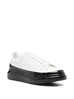 Alexander McQueen Contrasting-Sole Leather Sneakers – White Oversized Sole