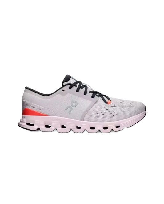 ON CLOUD X 4 Women's SILVER/FLAME