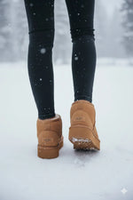 Sheepskin Platform Ankle Boots