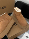 Sheepskin Platform Ankle Boots