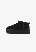 Sheepskin Platform Ankle Boots