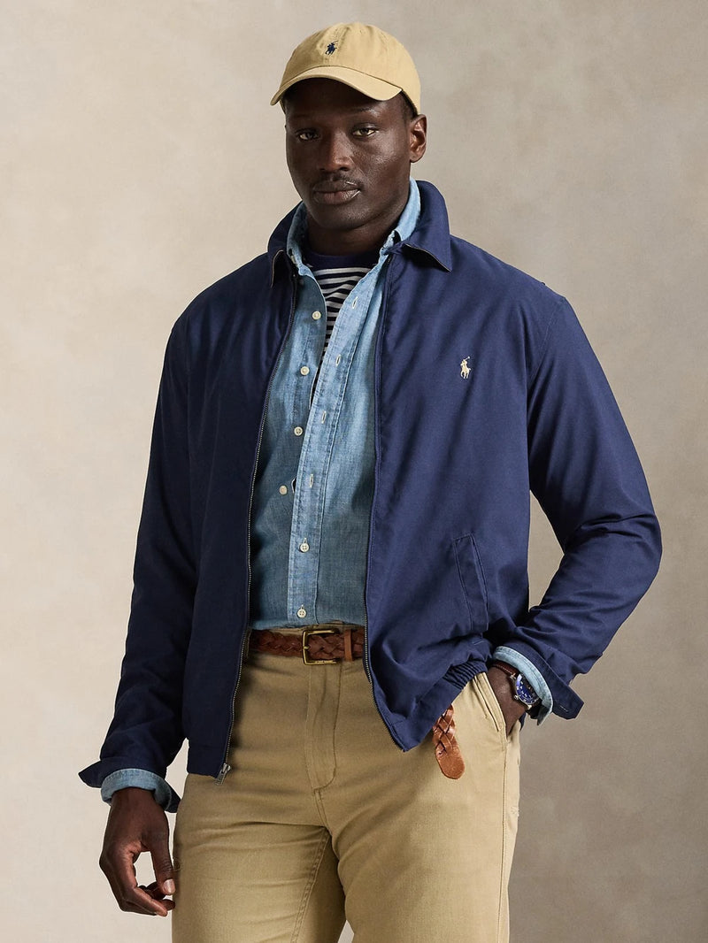 Lightweight Blouson with Cotton Lining NAVY BLUE