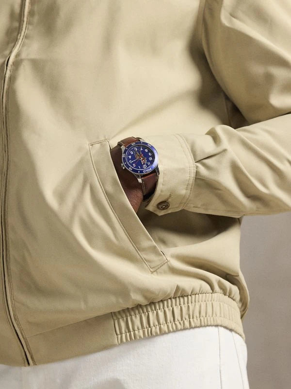 Lightweight Blouson with Cotton Lining BEIGE