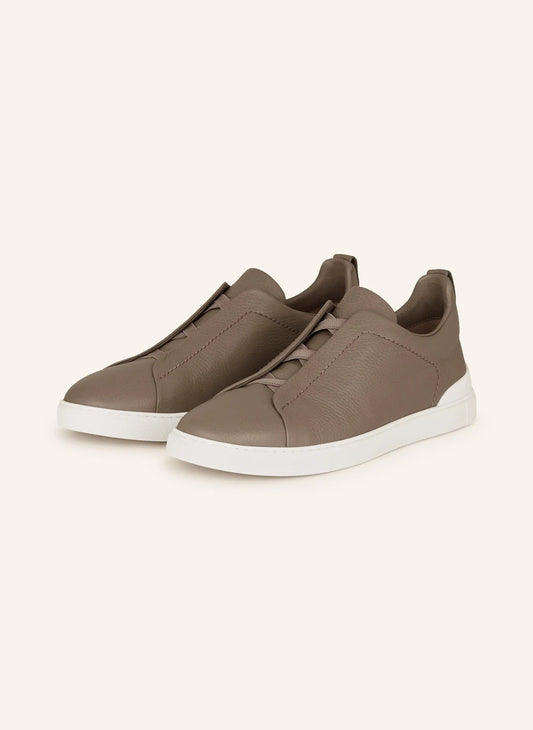 Zegna Triple Stitch™ Slip-On Sneakers – Taupe