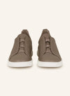 Zegna Triple Stitch™ Slip-On Sneakers – Taupe