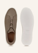 Zegna Triple Stitch™ Slip-On Sneakers – Taupe