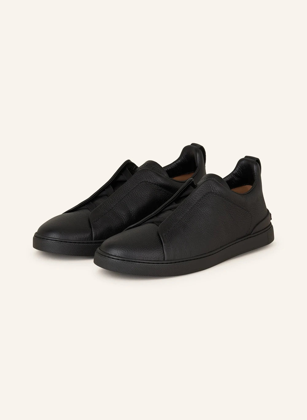 Zegna Triple Stitch™ Slip-On Sneakers – Black