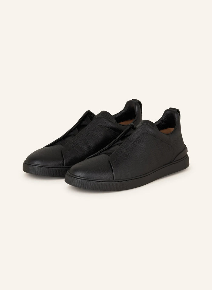 Zegna Triple Stitch™ Slip-On Sneakers – Black
