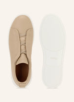 Zegna Triple Stitch™ Slip-On Sneakers – Beige / White
