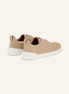 Zegna Triple Stitch™ Slip-On Sneakers – Beige / White
