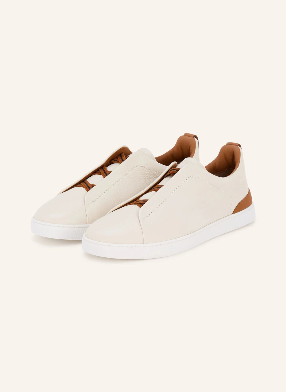 Zegna Triple Stitch™ Slip-On Sneakers – White