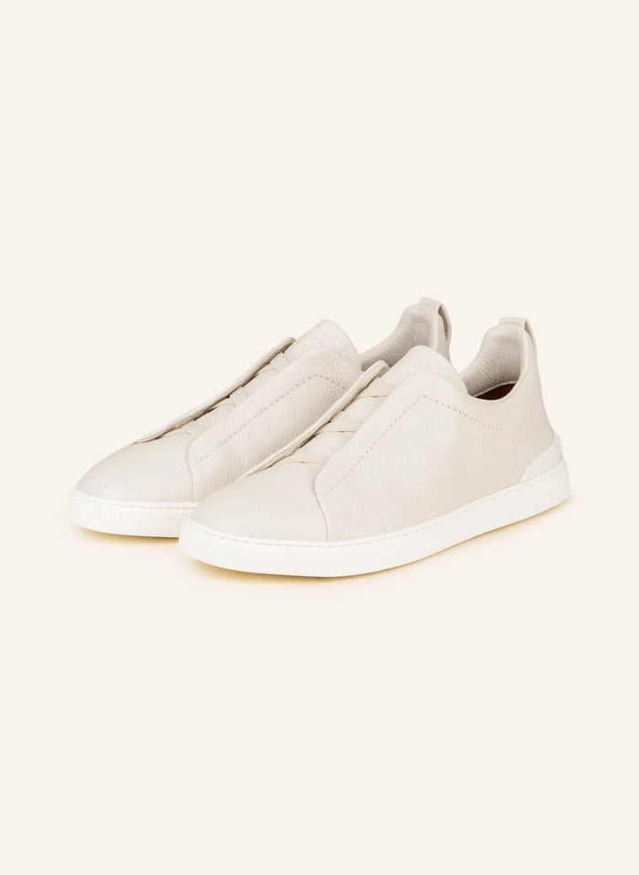 Zegna Triple Stitch™ Slip-On Sneakers – Ecru