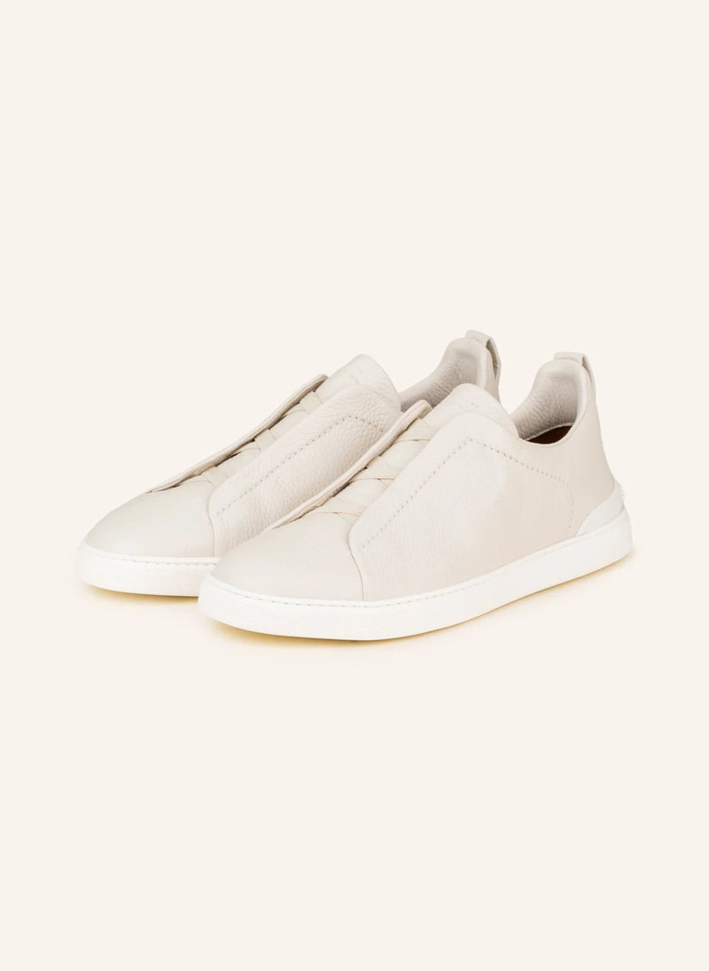 Zegna Triple Stitch™ Slip-On Sneakers – Ecru