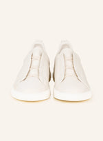 Zegna Triple Stitch™ Slip-On Sneakers – Ecru