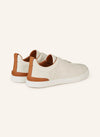 Zegna Triple Stitch™ Slip-On Sneakers – White / Cognac
