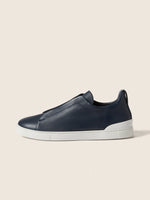 Zegna Triple Stitch™ Slip-On Sneakers – Blue