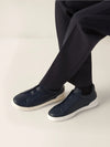Zegna Triple Stitch™ Slip-On Sneakers – Blue