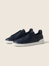 Zegna Triple Stitch™ Slip-On Sneakers – Blue