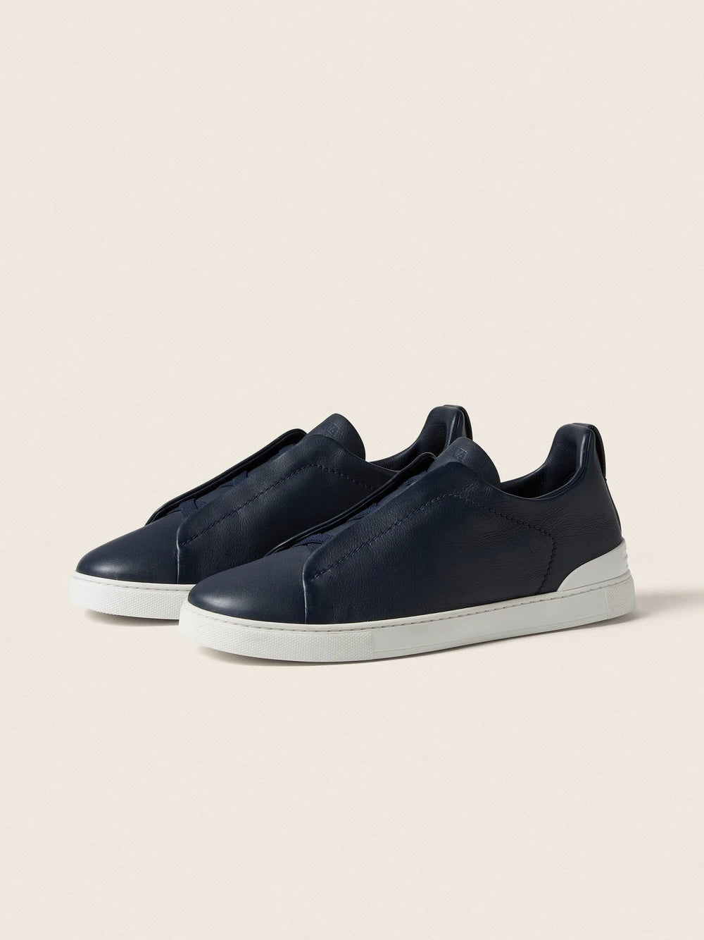 Zegna Triple Stitch™ Slip-On Sneakers – Blue