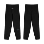 ESSENTIALS Reflective Logo Unisex Sweatpants - Black