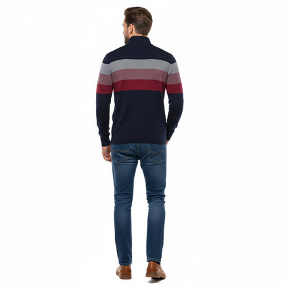 AIOPESON Men’s Cotton-Blend Zip-Up Sweatshirt